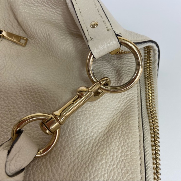 Coach Pebbled Leather white Shoulder Bag - Picture 9 of 13